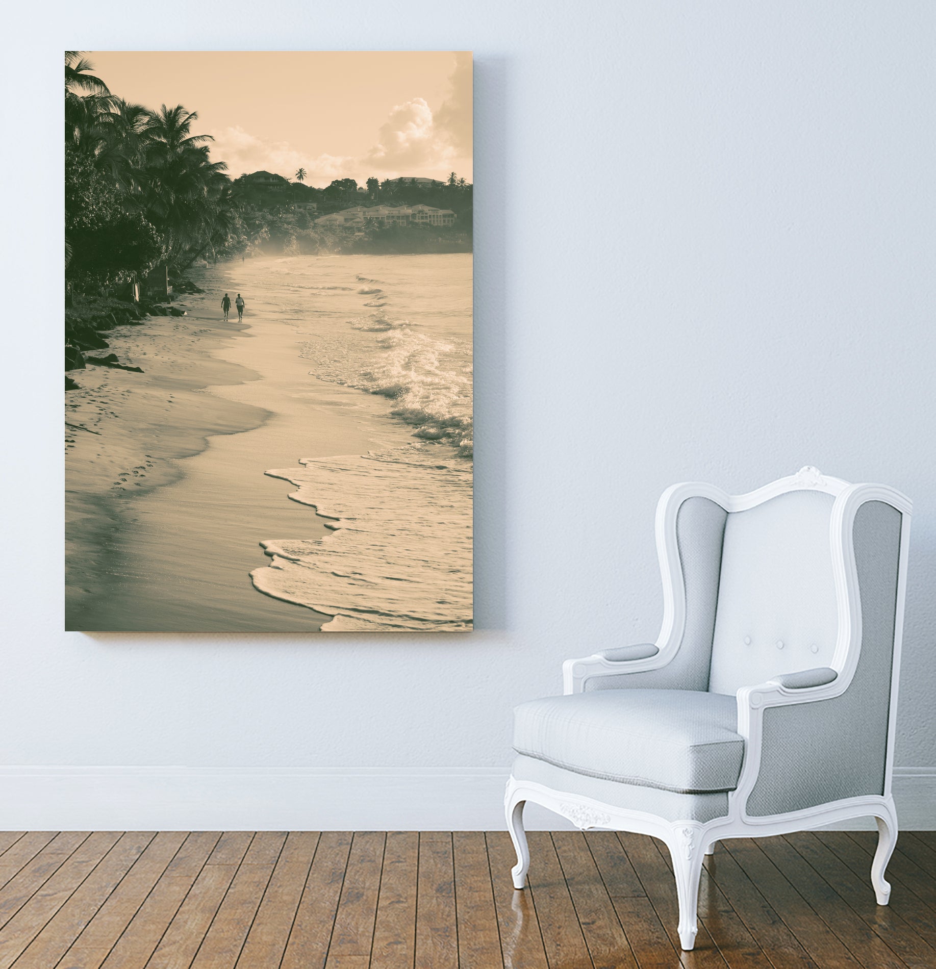 Tropical Beach by Konstantin Sevostyanov on GIANT ART - brown photo illustration