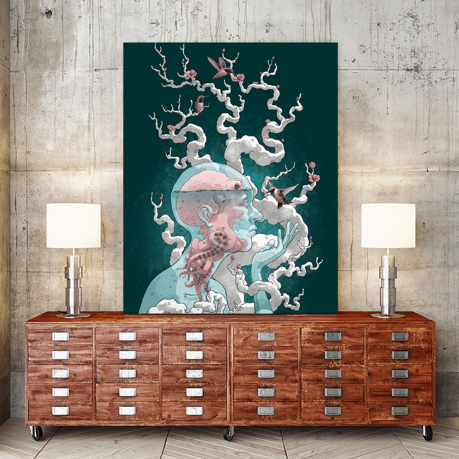 Deceiver by Anthony Aves on GIANT ART - green digital painting