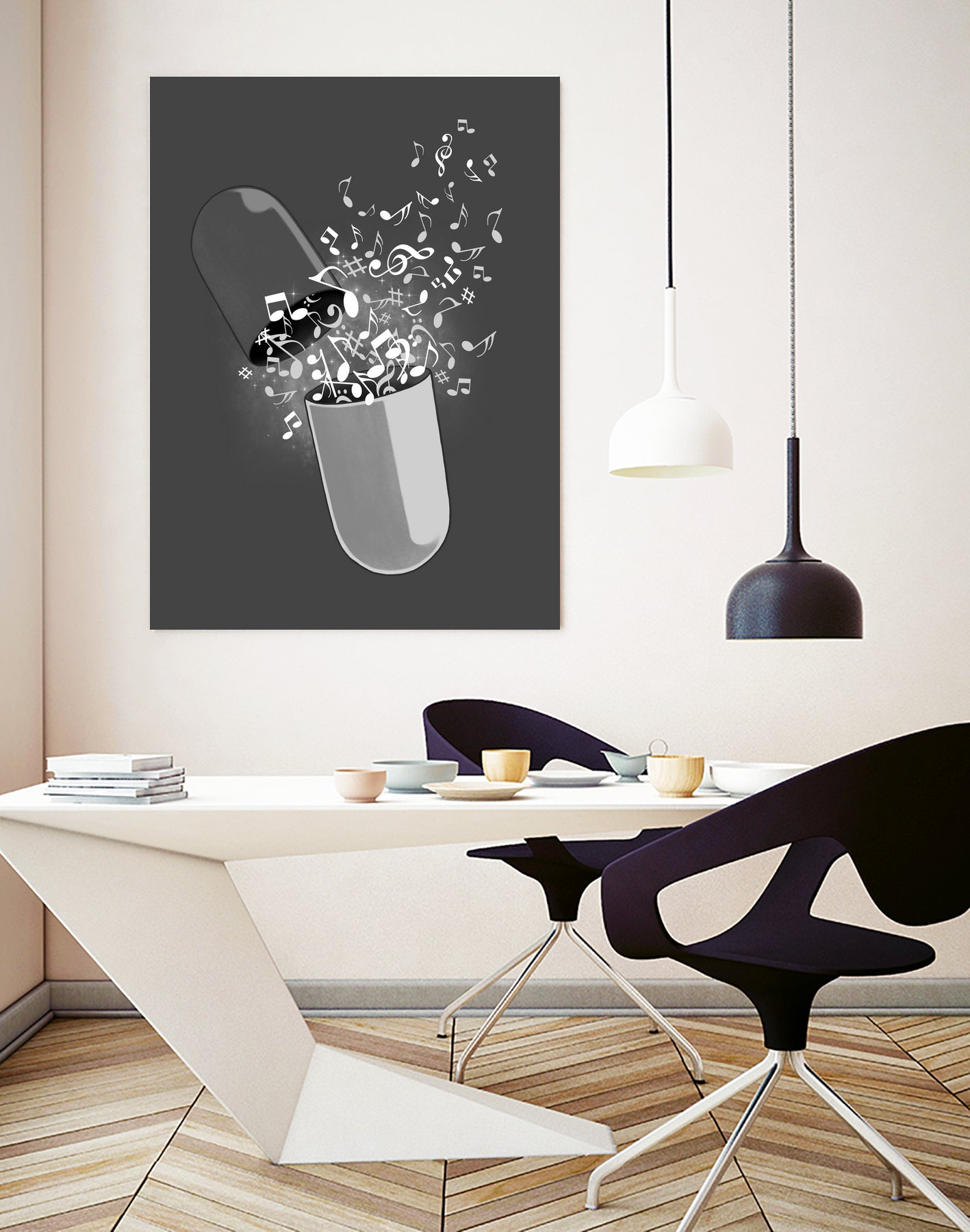 Music Pill by Anthony Aves on GIANT ART - gray digital painting