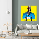 Breaking bad Gus Fring by Paola Morpheus on GIANT ART - blue digital painting