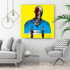 Breaking bad Gus Fring by Paola Morpheus on GIANT ART - blue digital painting