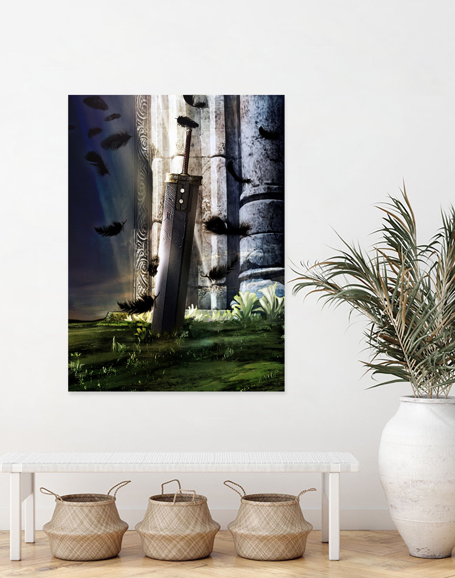 A Hero's sword - Final Fantasy VII Artwork by MCAshe 24 on GIANT ART - green digital painting