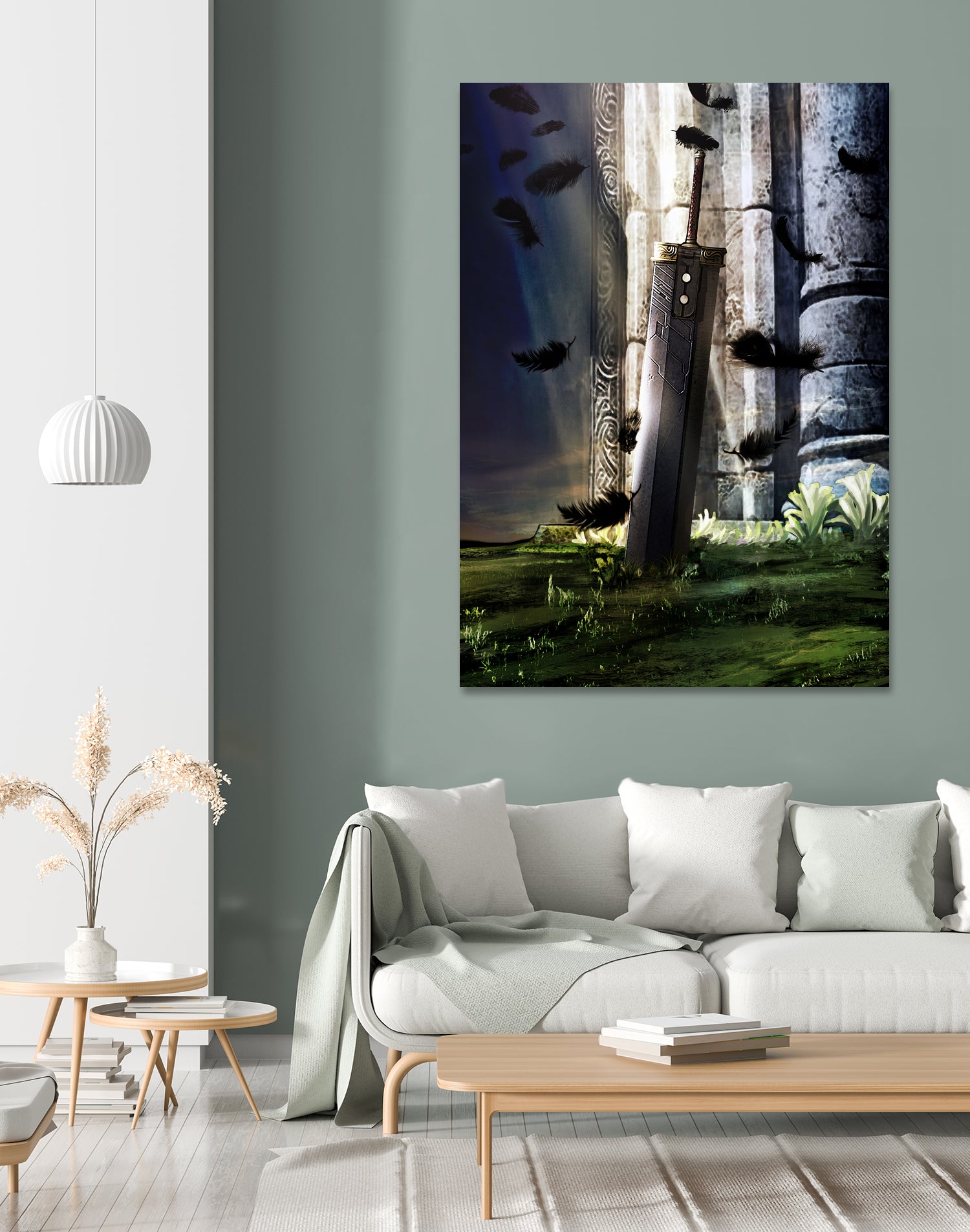 A Hero's sword - Final Fantasy VII Artwork by MCAshe 24 on GIANT ART - green digital painting