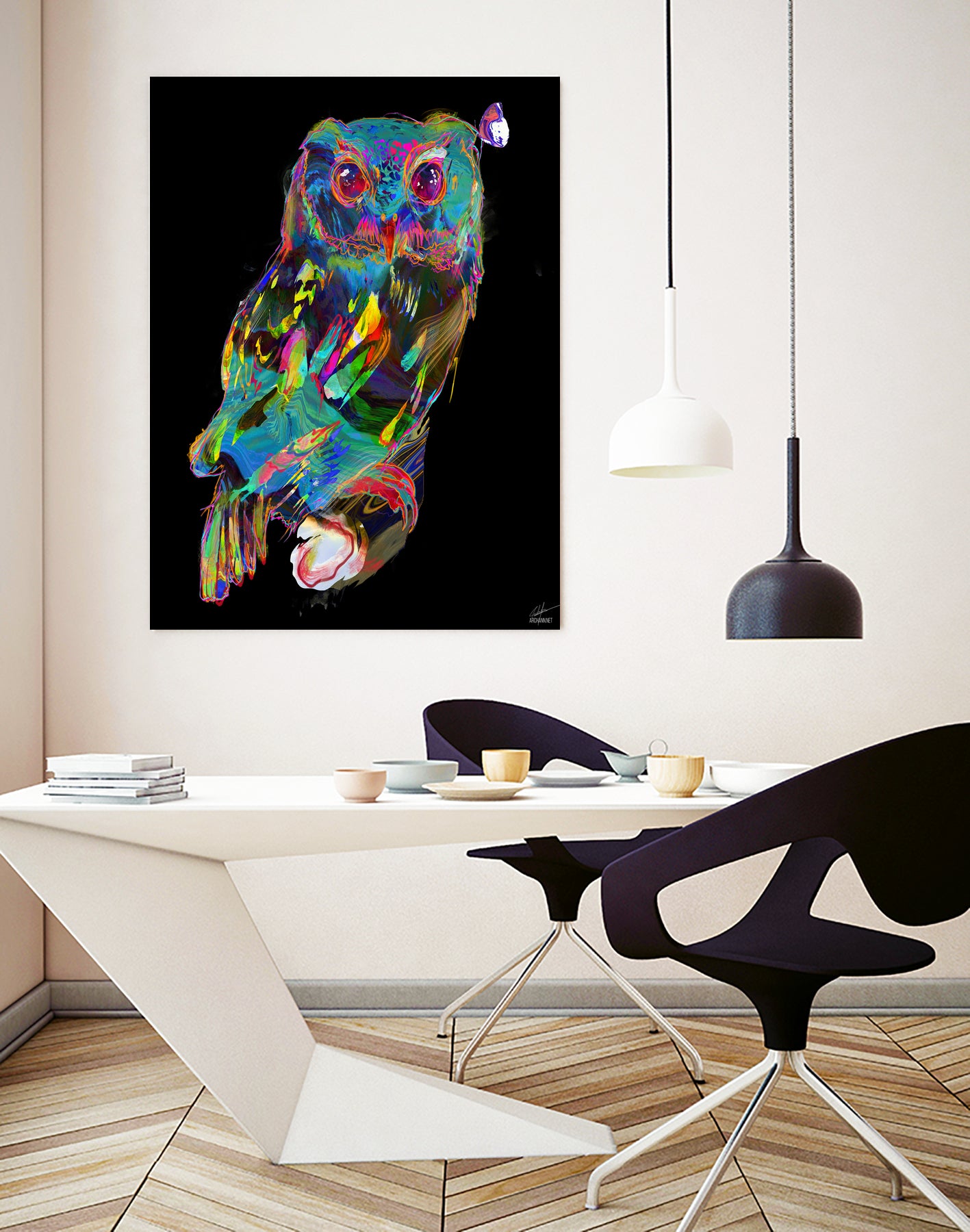 Interreflection by Archan Nair on GIANT ART - black digital painting