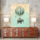 ballon elephant by Vin Zzep on GIANT ART - white digital painting