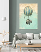 ballon elephant by Vin Zzep on GIANT ART - white digital painting