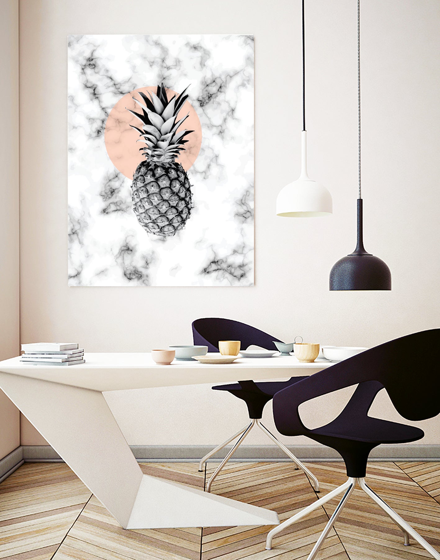 Marble Pineapple 053 by Jelena Obradovic on GIANT ART - white vector illustration
