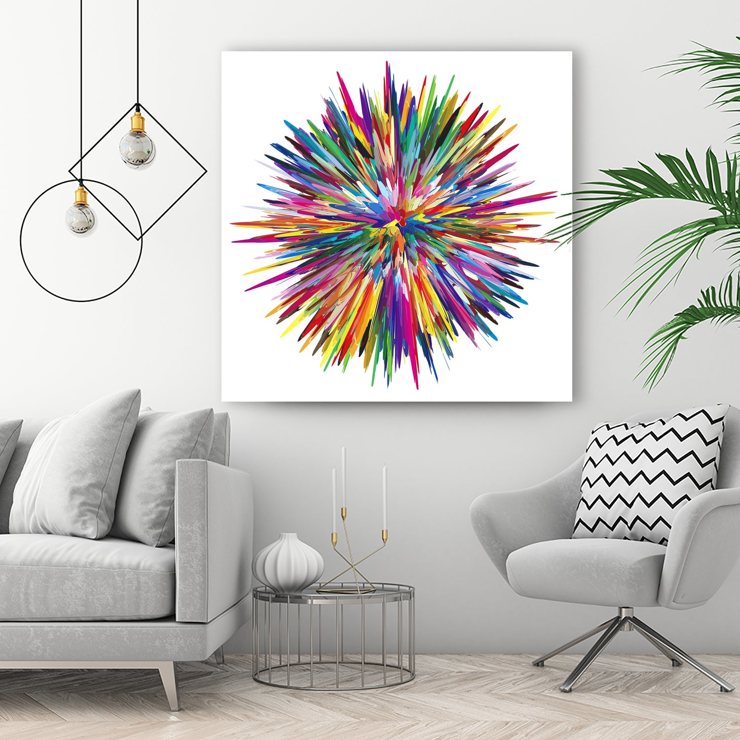 Color Explosion Three by Florian Habermann on GIANT ART - yellow vector illustration