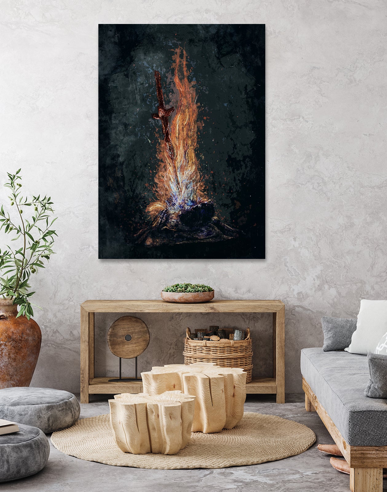 Dark Souls *Bonfire in Daylight* by SucculentBurger Zolich on GIANT ART - black character design