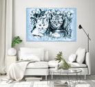 Blue Baby Cats by Gitta Gläser on GIANT ART - blue digital drawing