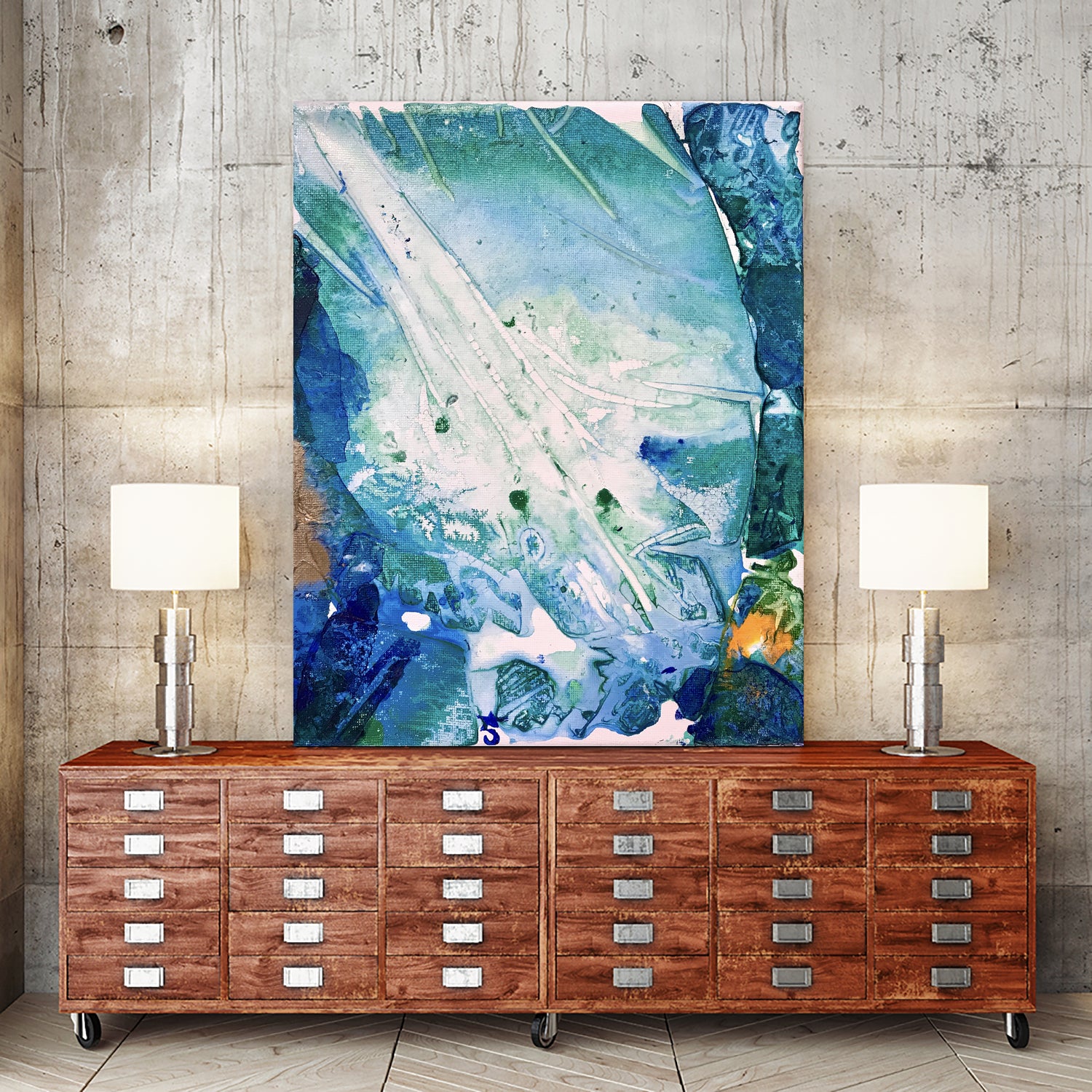 Ocean White by Alicia Jones on GIANT ART - white digital painting