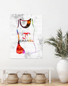 Chanel Shirt by Daniel Janda on GIANT ART - pink mixed media