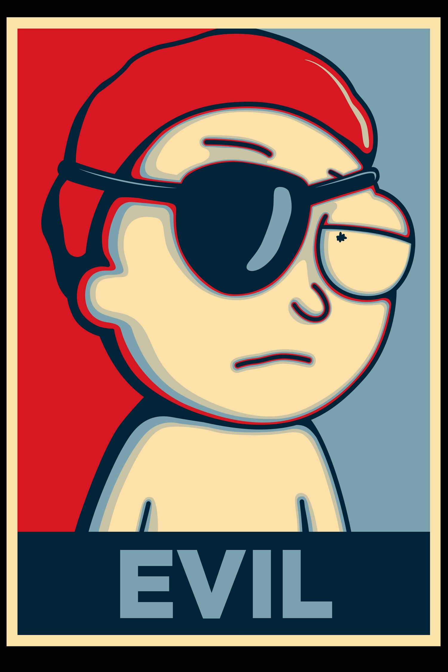 EVIL by Christopher Sanabria on GIANT ART - red digital painting