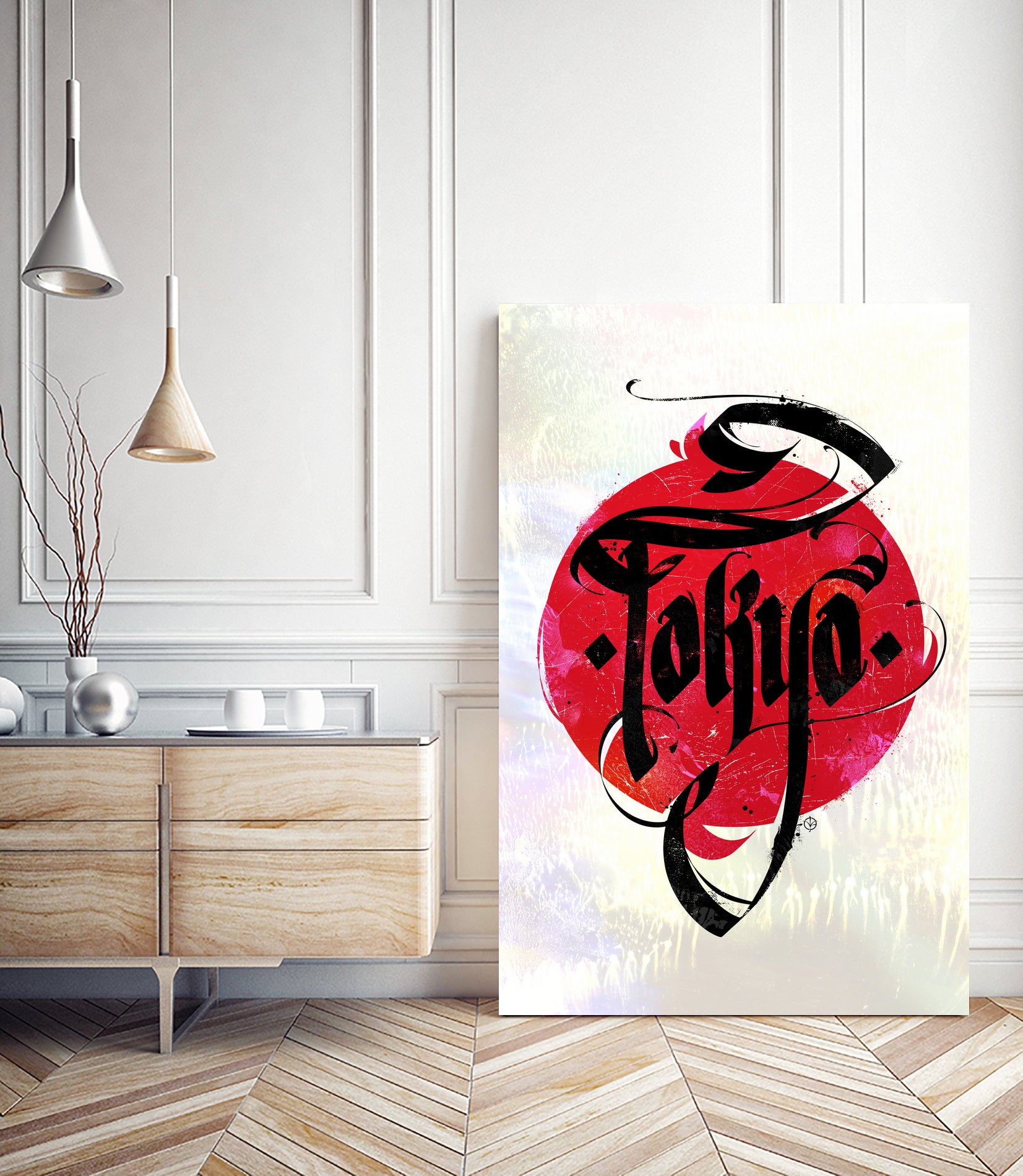 Tokyo by Nikita Abakumov on GIANT ART - red typography