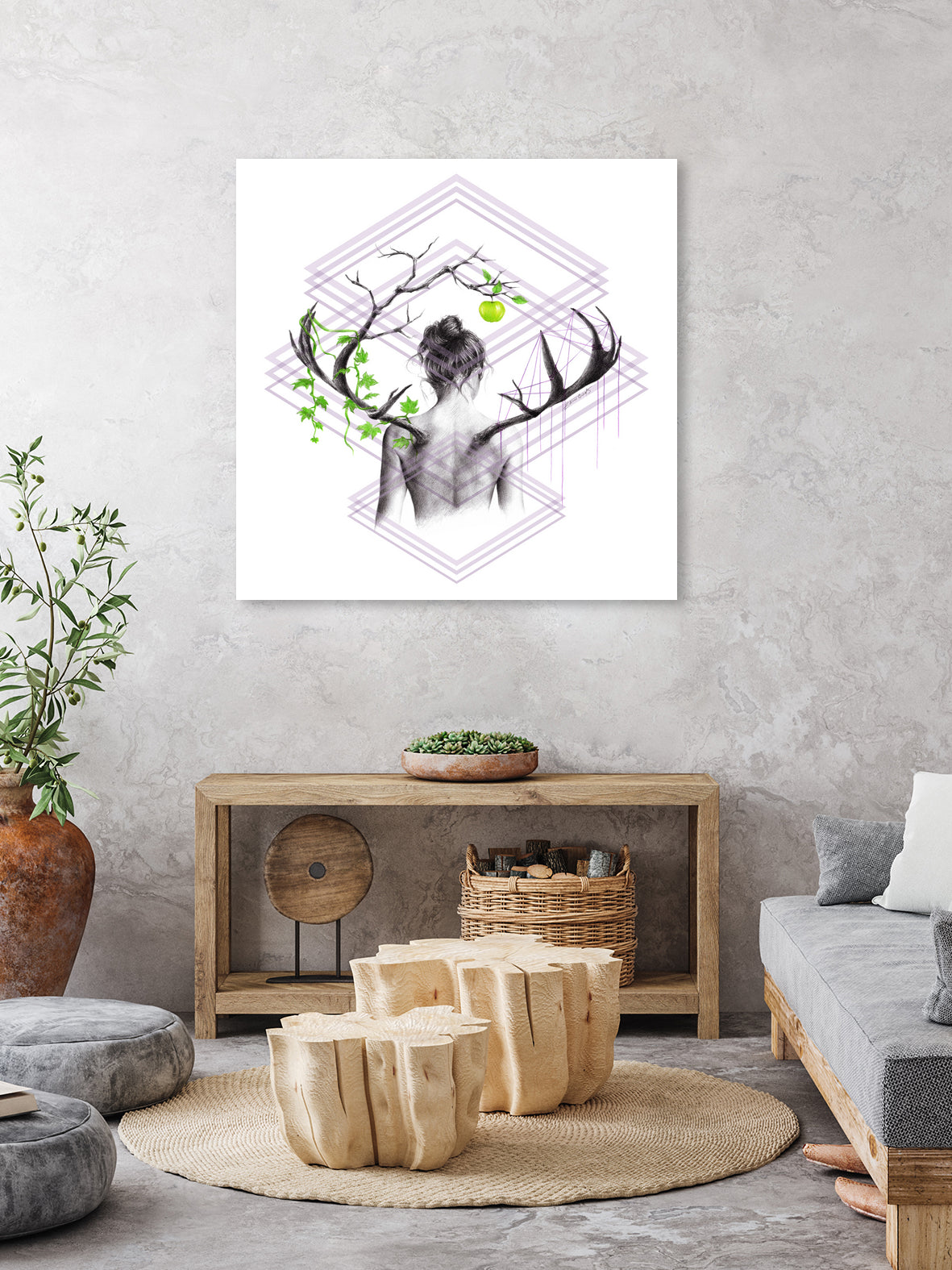 Grow by Emi Dimitrova on GIANT ART - white digital drawing