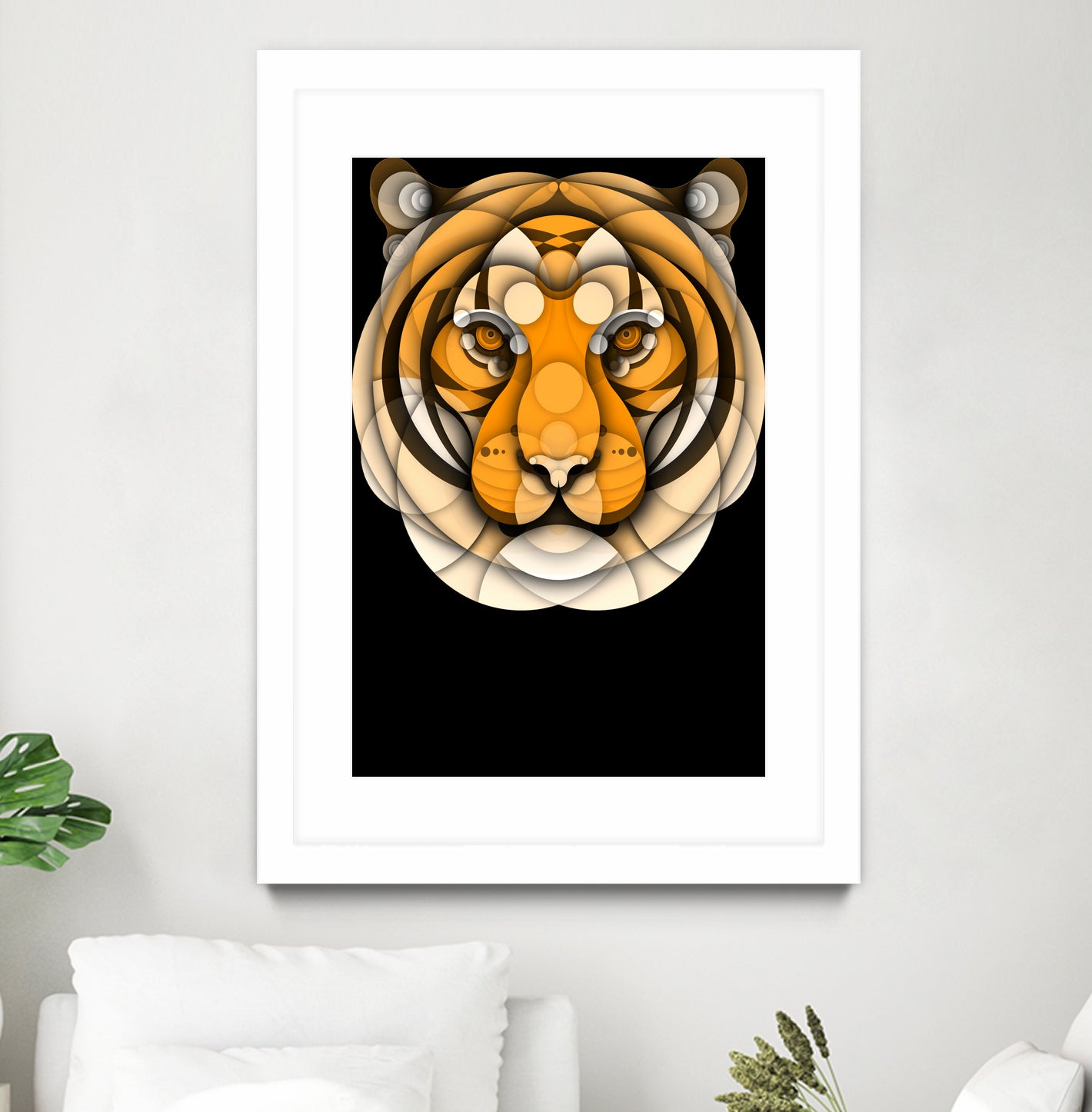 Tiger by Bruno Silva on GIANT ART - orange digital drawing