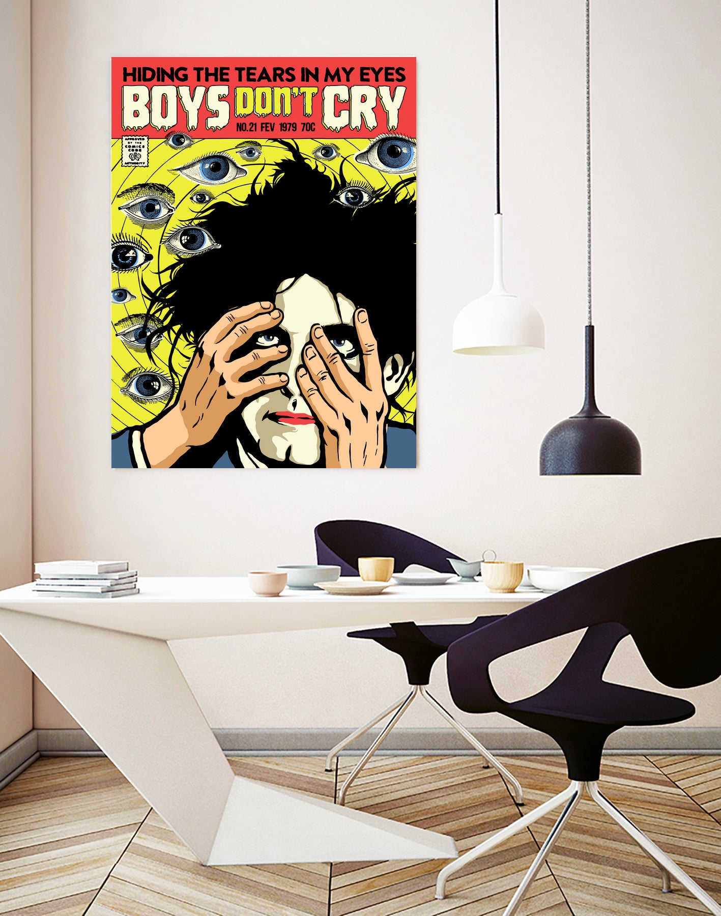 Boys Don't Cry by Bily Mariano da Luz on GIANT ART - yellow digital drawing