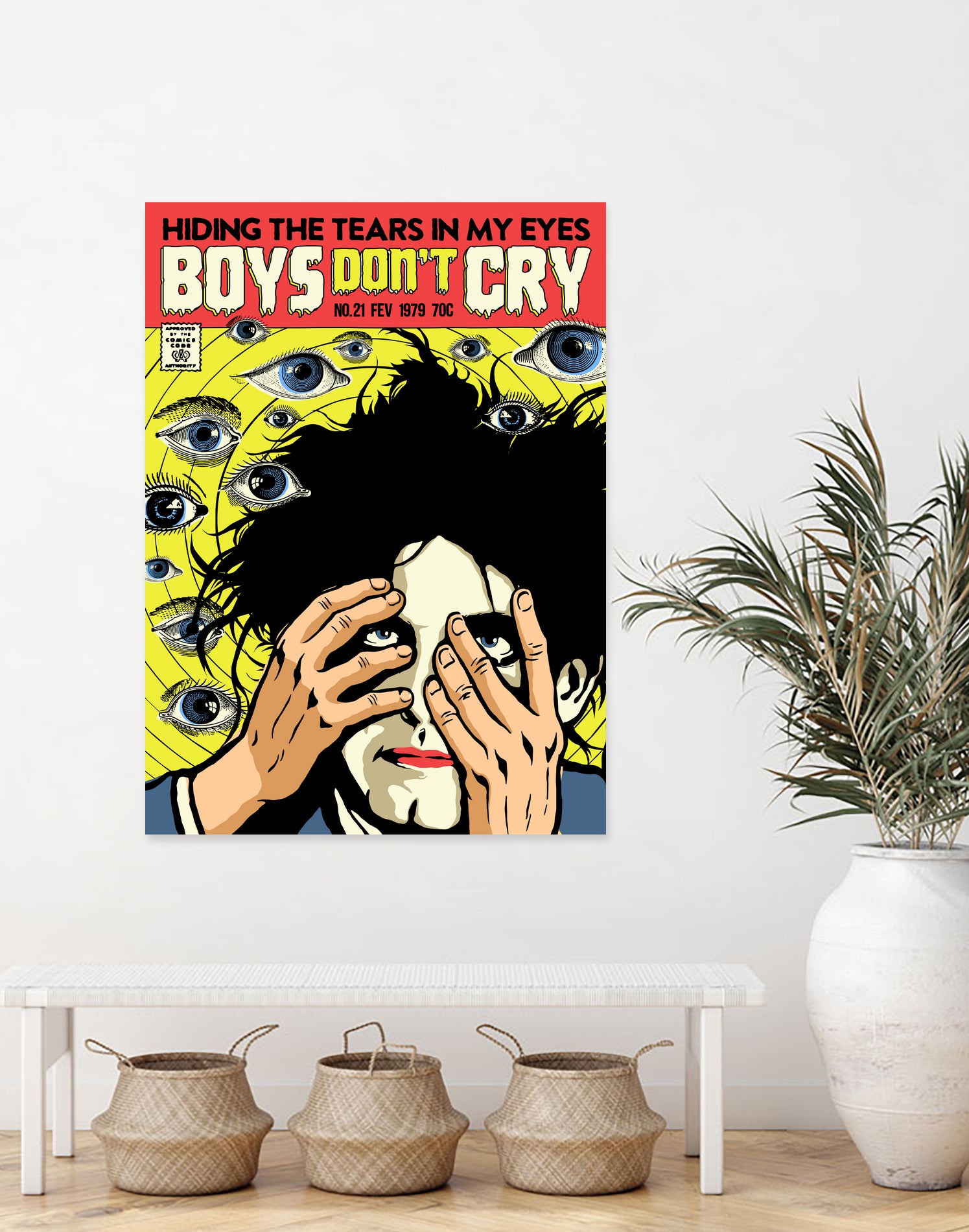 Boys Don't Cry by Bily Mariano da Luz on GIANT ART - yellow digital drawing