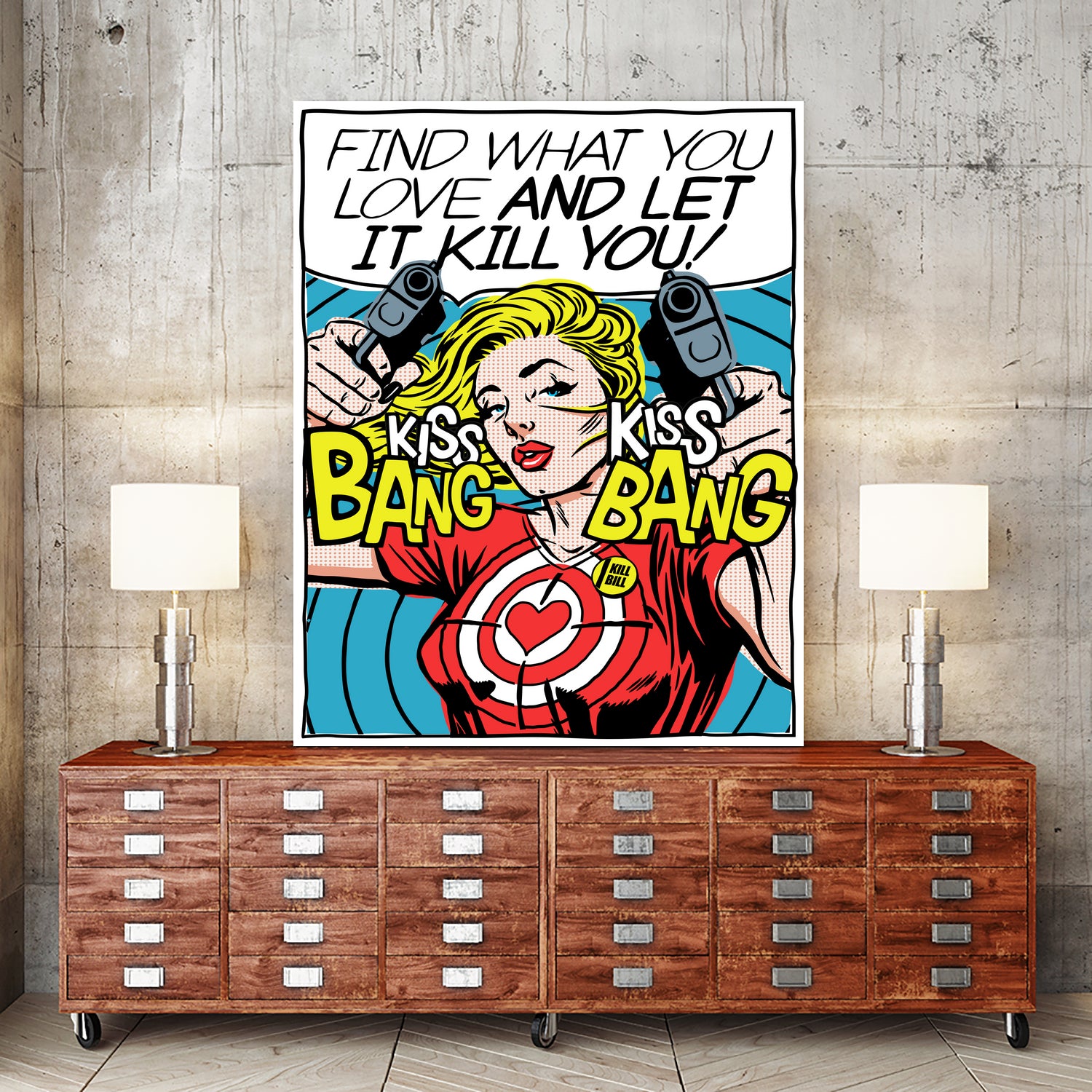 Find What You Love by Bily Mariano da Luz on GIANT ART - blue digital drawing