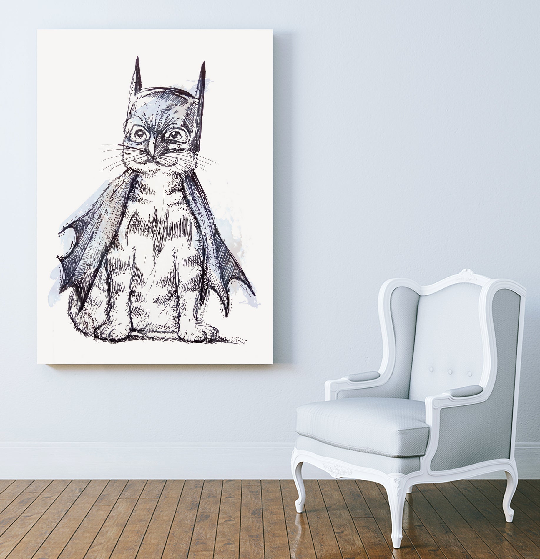 Bat-Cat by Koen Cheung Mok on GIANT ART - white character design