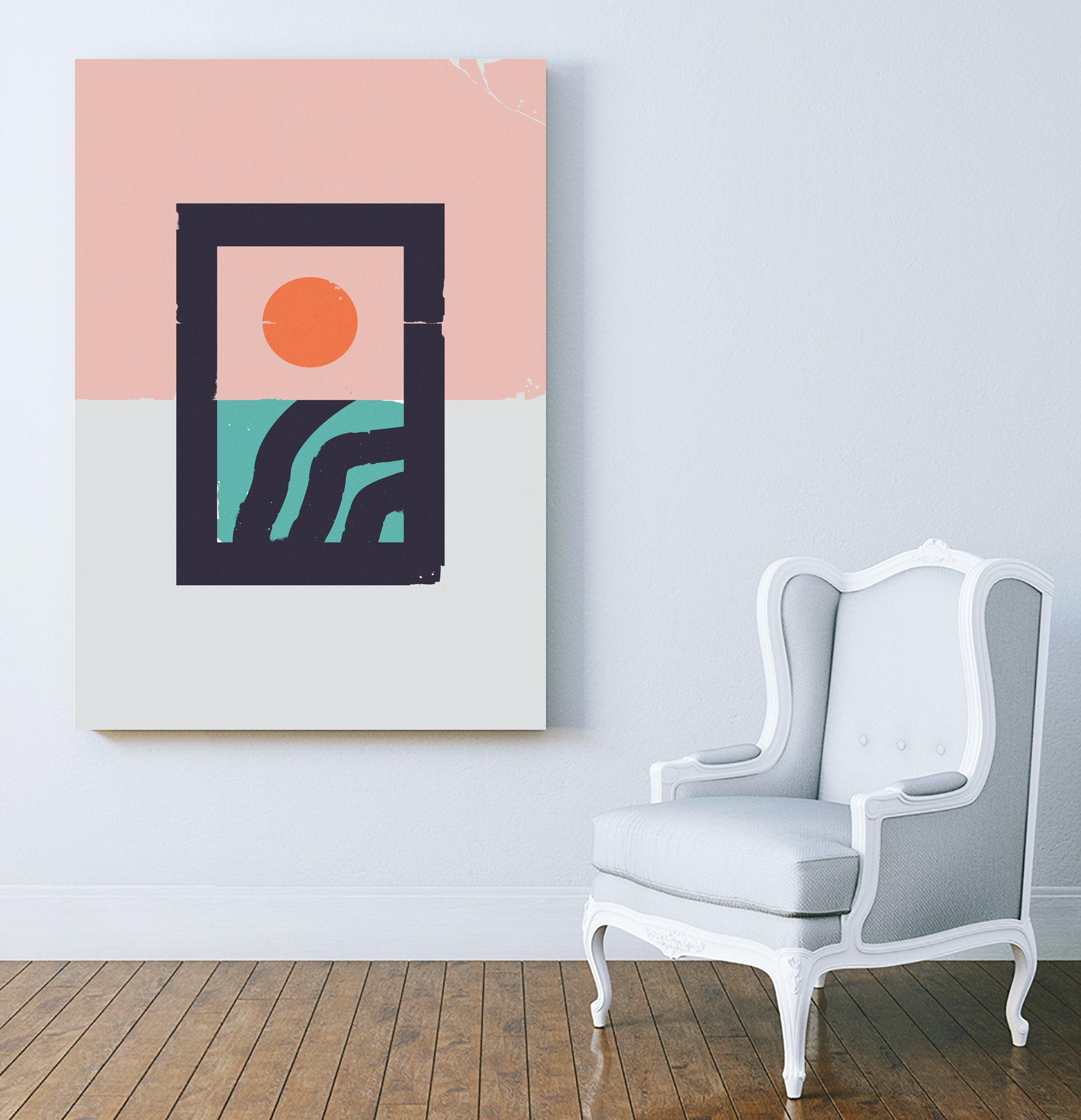 Sunsubiro by Wilmer Murillo on GIANT ART - pink mixed media