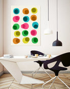 An Array of Circles by Trevor May on GIANT ART - pink digital painting