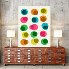 An Array of Circles by Trevor May on GIANT ART - pink digital painting