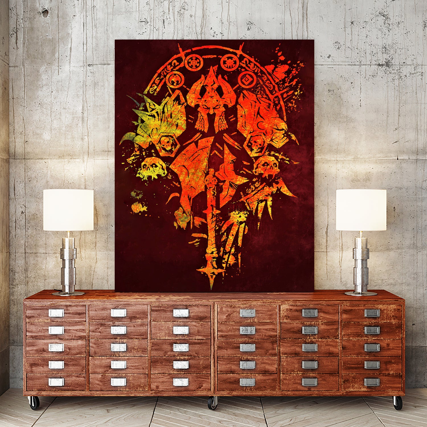 World of Warcraft *Death Knight Crest* by SucculentBurger Zolich on GIANT ART - red character design