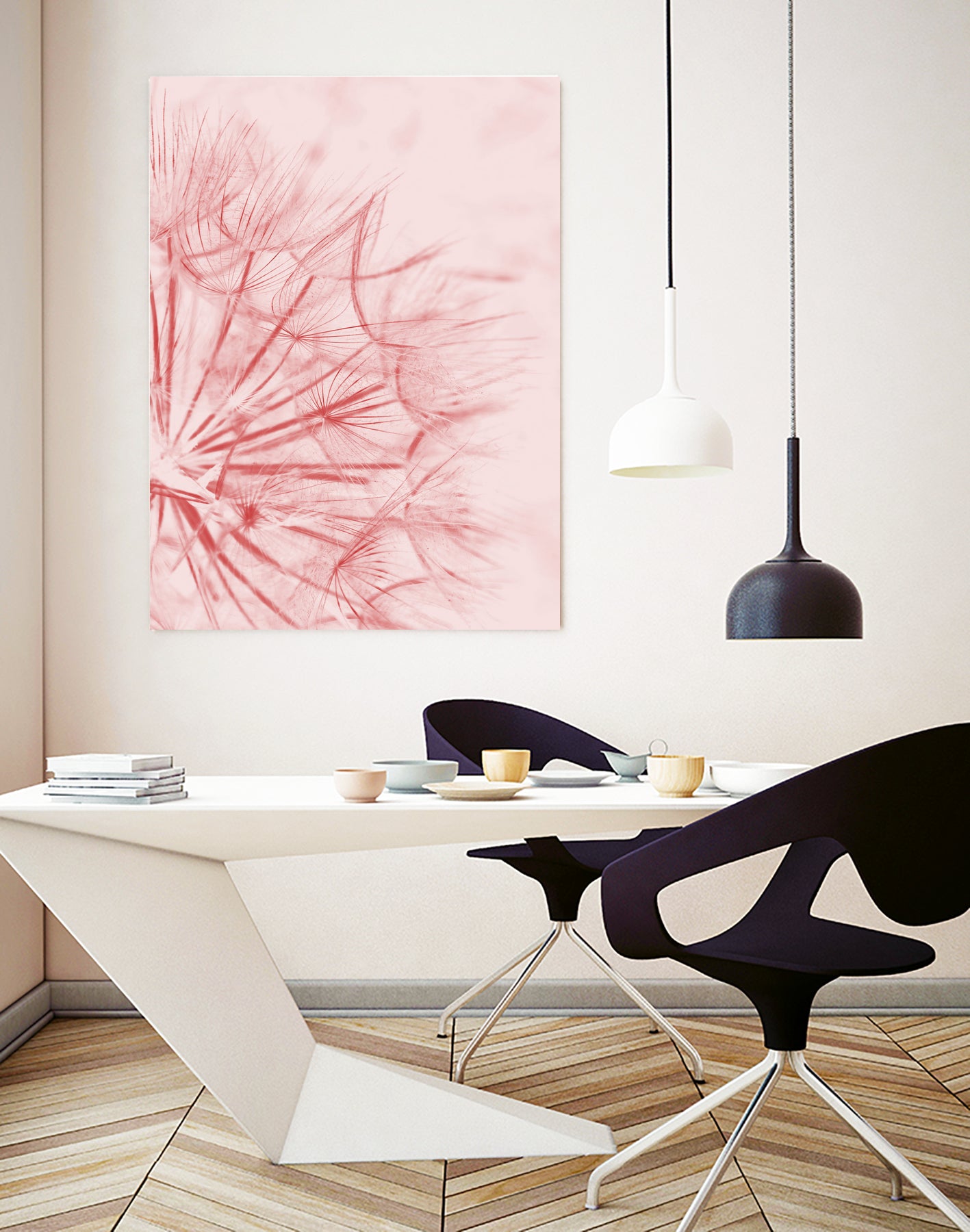 Dandelion In Pink by IOANNA PAPANIKOLAOU on GIANT ART - pink photo illustration