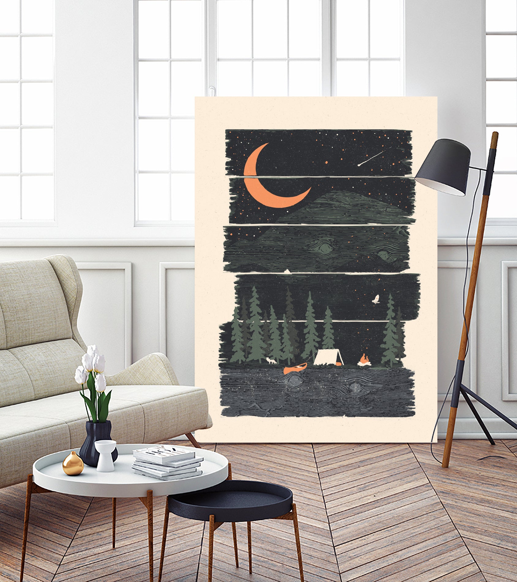 Wish I Was Camping... by ND Tank on GIANT ART - white digital painting