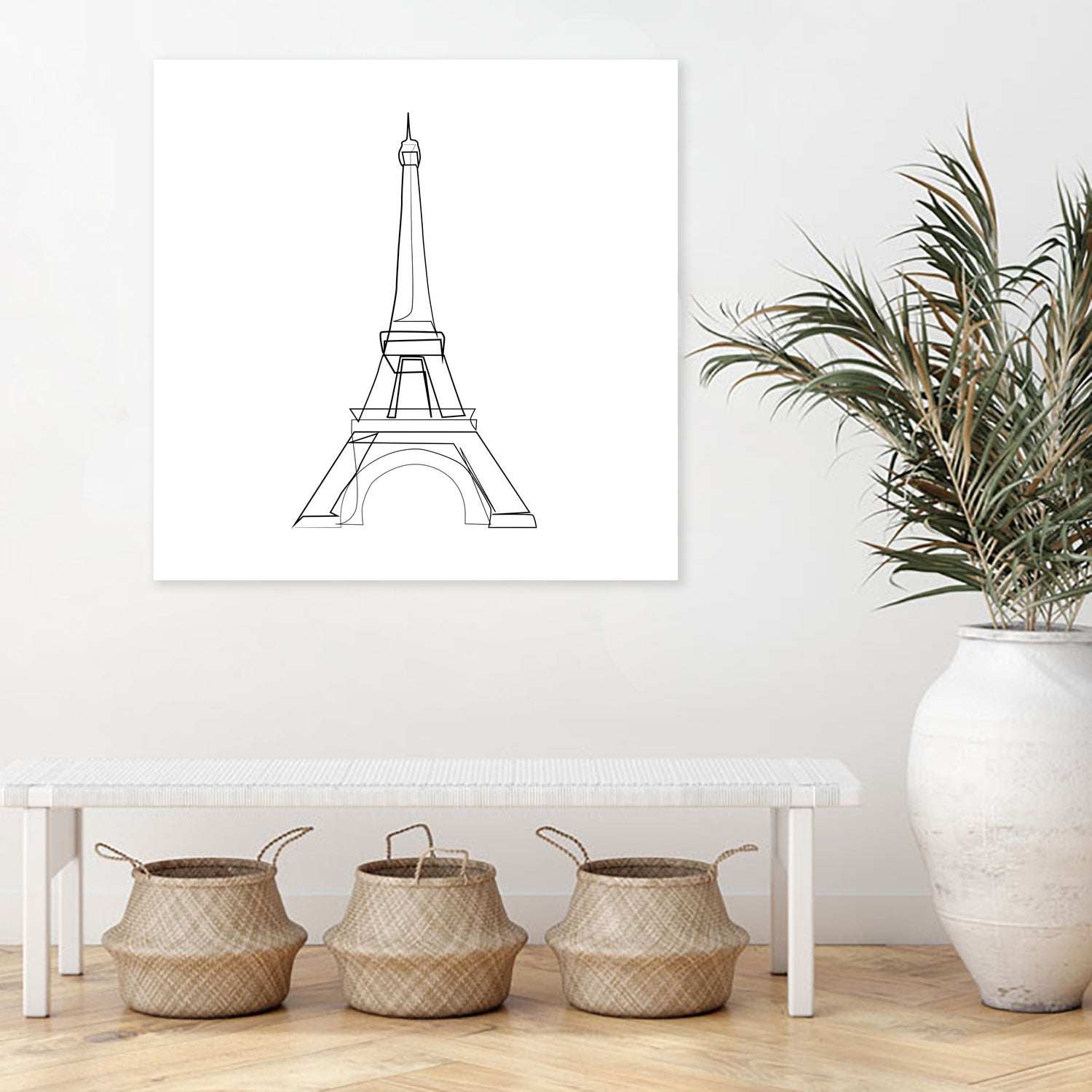 Eiffel Tower by Parinta Sofia Stefanopoulou on GIANT ART - white digital drawing