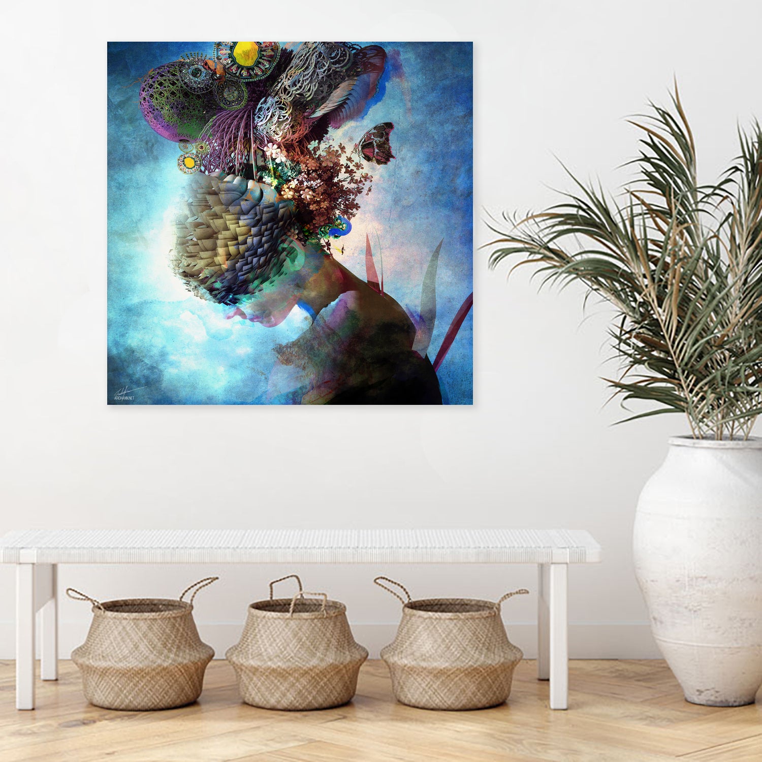 Adhyasa by Archan Nair on GIANT ART - blue 3d art