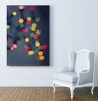 Blured Christmas lights by Kira Yan on GIANT ART - blue photo manipulation