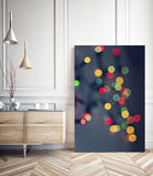 Blured Christmas lights by Kira Yan on GIANT ART - blue photo manipulation