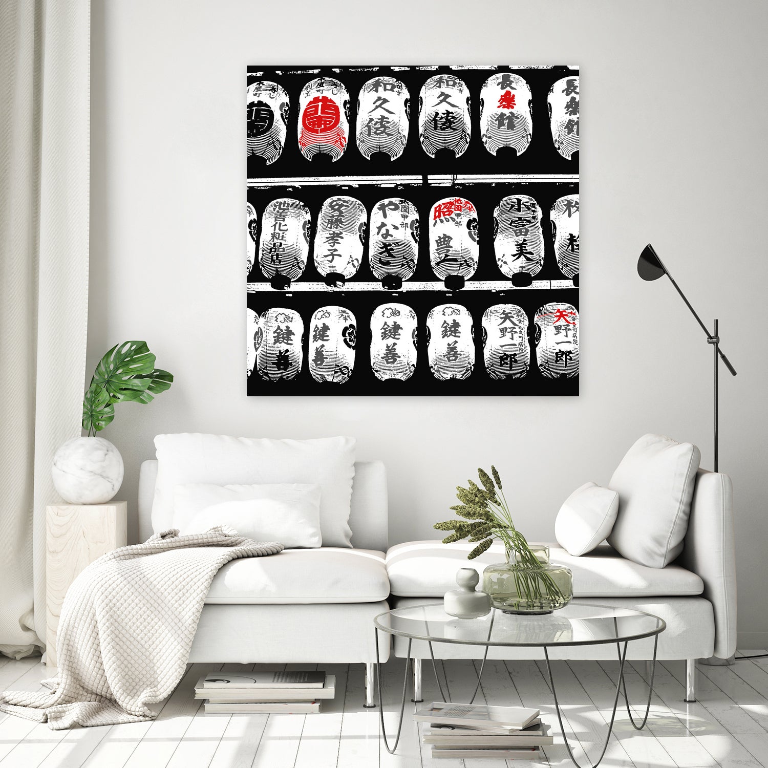 Japanese lanterns by Izabella Gelencsér on GIANT ART - black photo manipulation