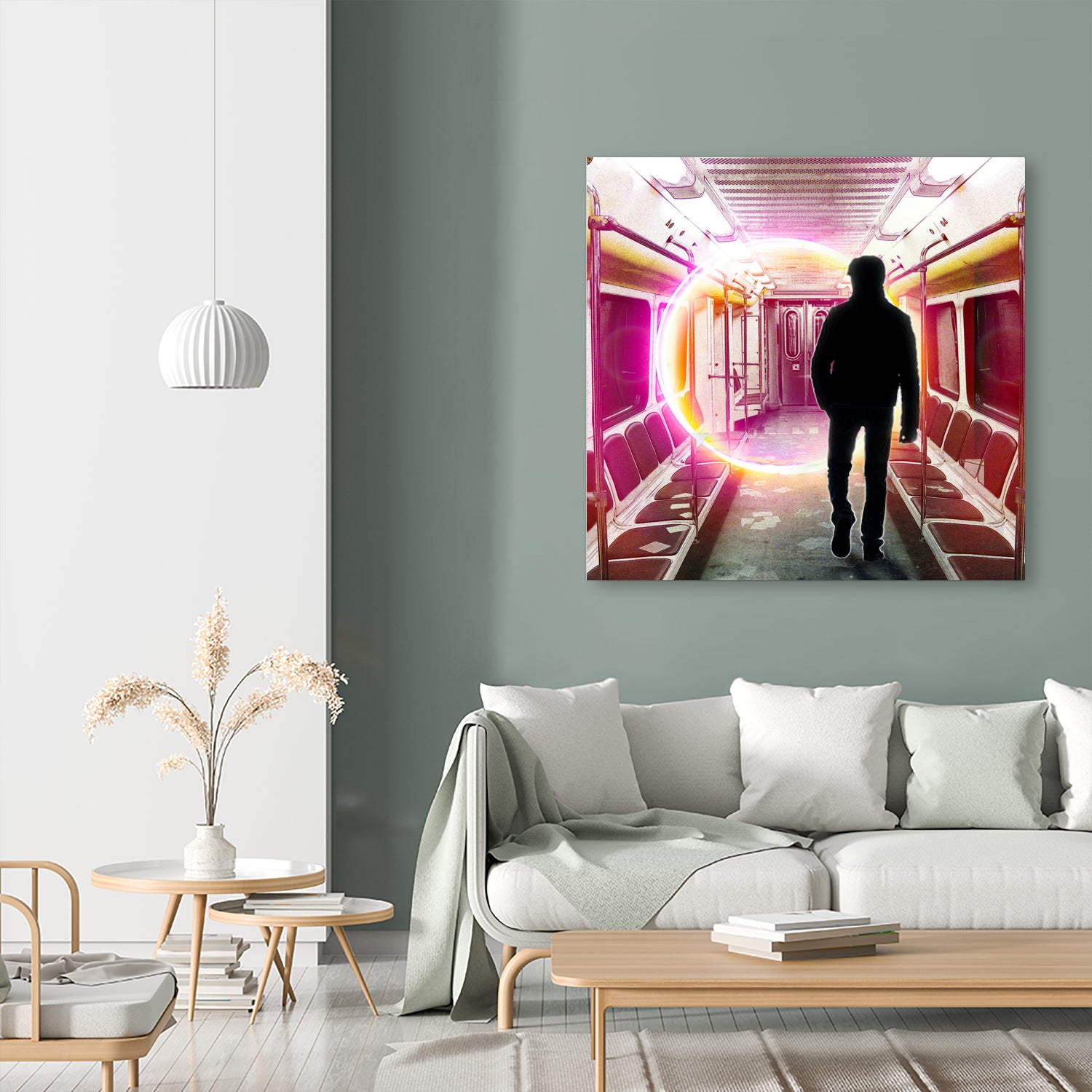 SUBWAY CAR 01 by Vin Zzep on GIANT ART - white digital painting