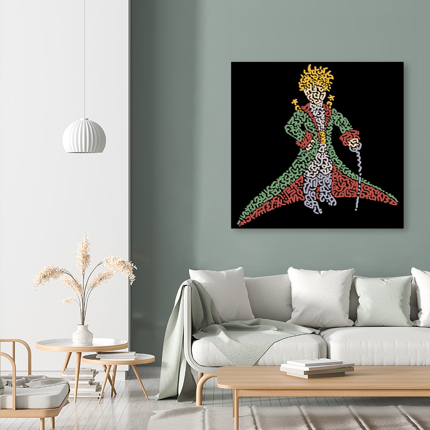 The Little Prince by Caroline BESSIERES on GIANT ART - green character design