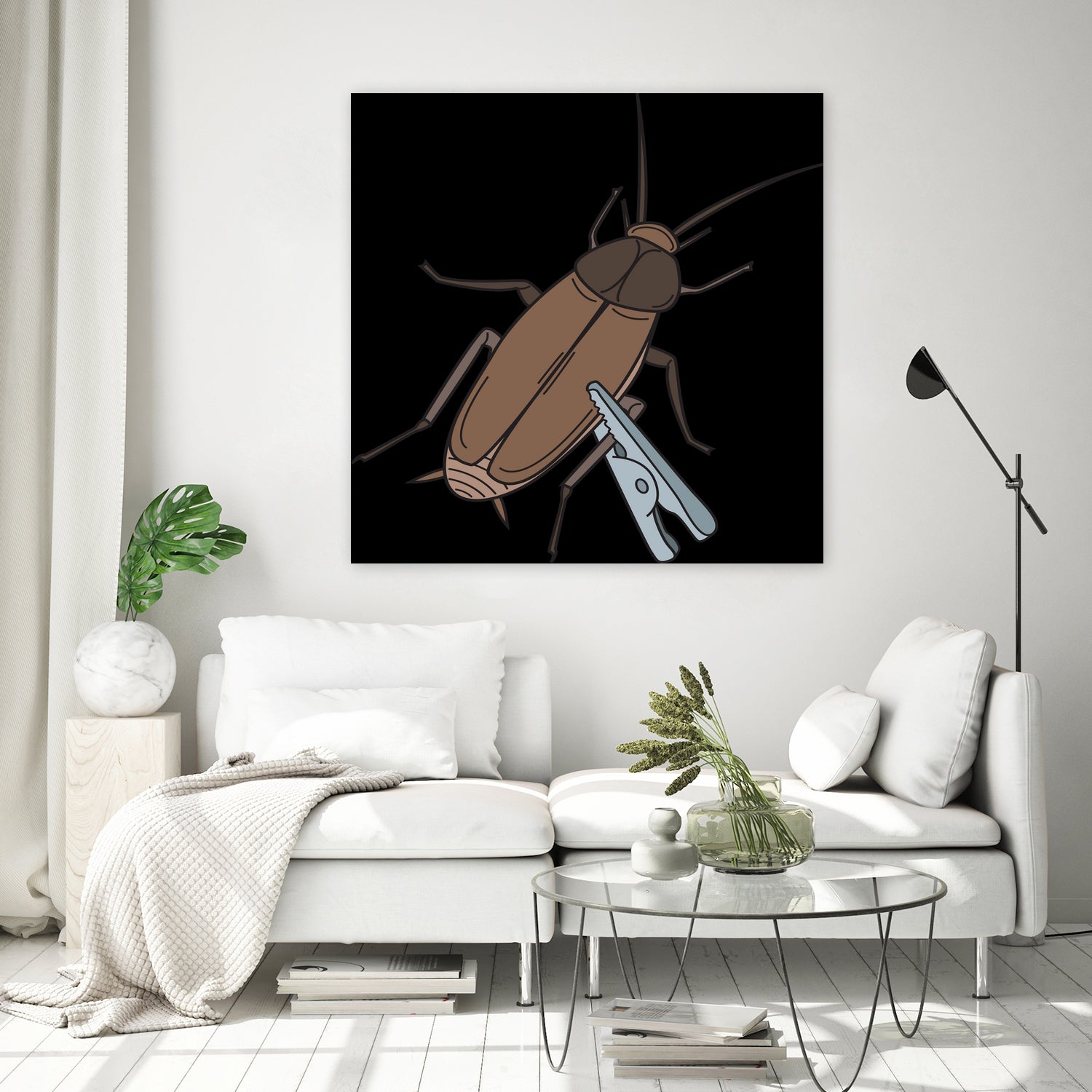 Roach-Clip by Proper Ganders on GIANT ART - brown vector illustration