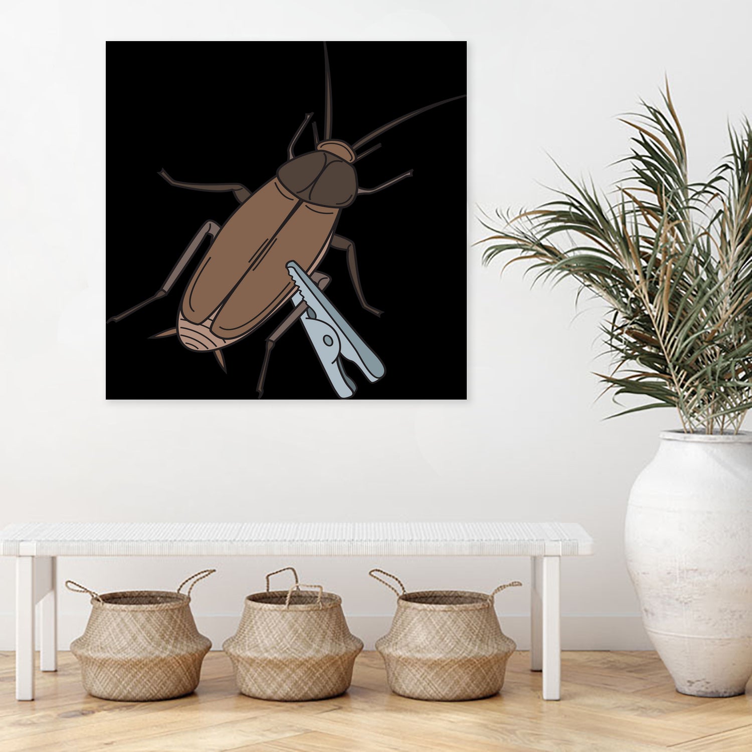 Roach-Clip by Proper Ganders on GIANT ART - brown vector illustration