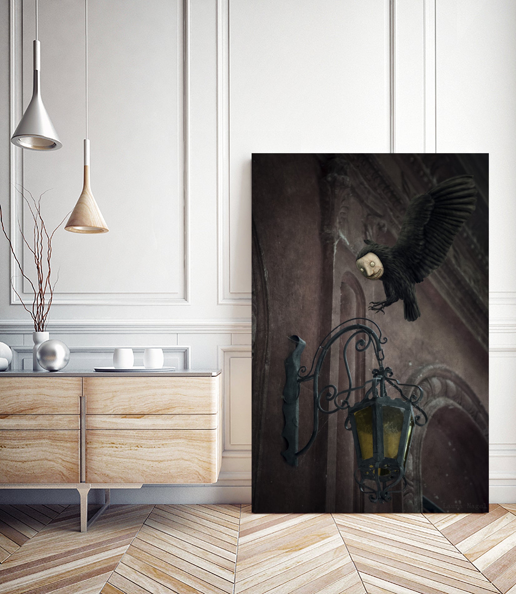 Lumières by Laura Nagel on GIANT ART - red mixed media