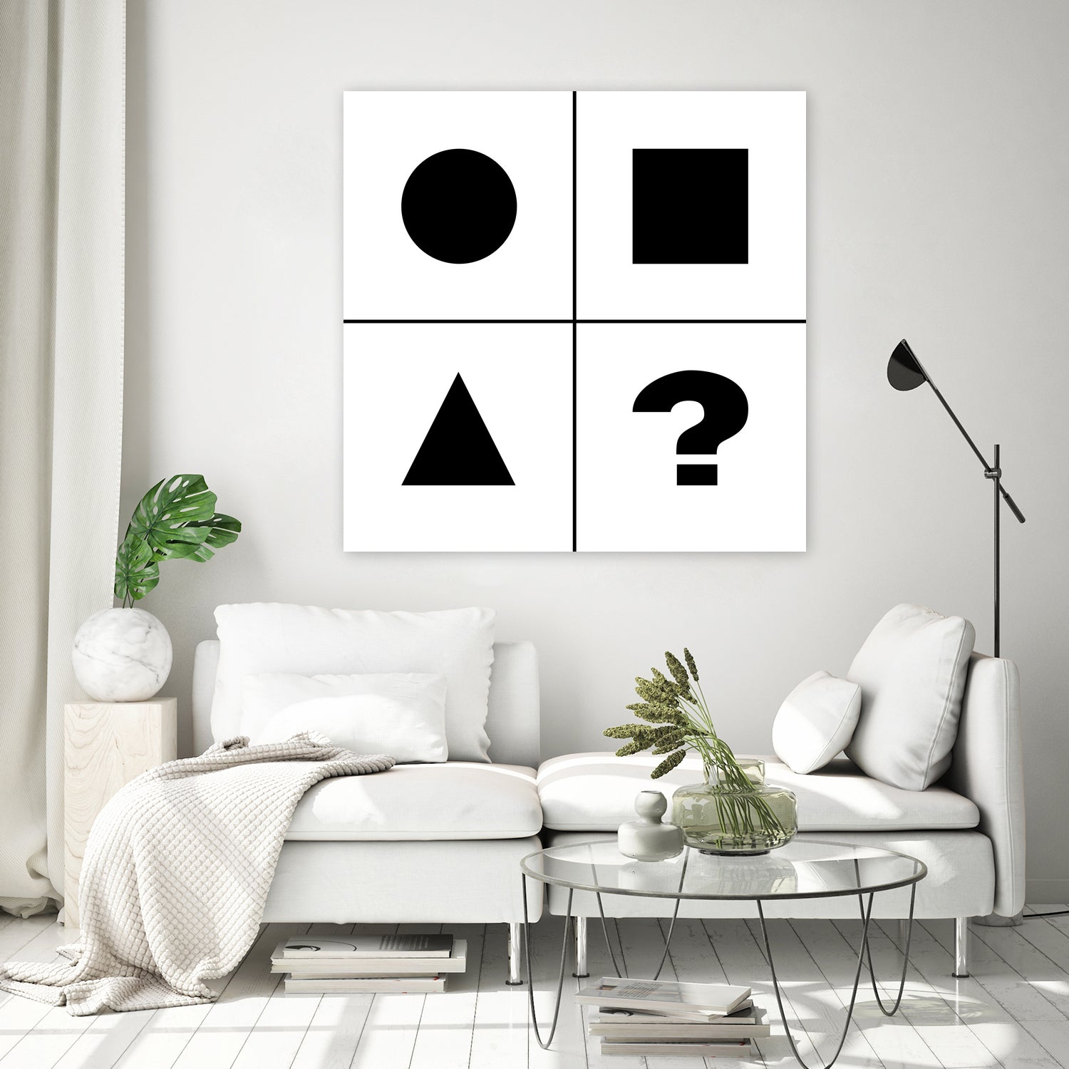 What's next ? Abstract Minimal Black and White Art by Emmanuel Signorino on GIANT ART - black digital painting