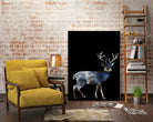 Marble Deer by Gamze Genc Celik on GIANT ART - blue vector illustration