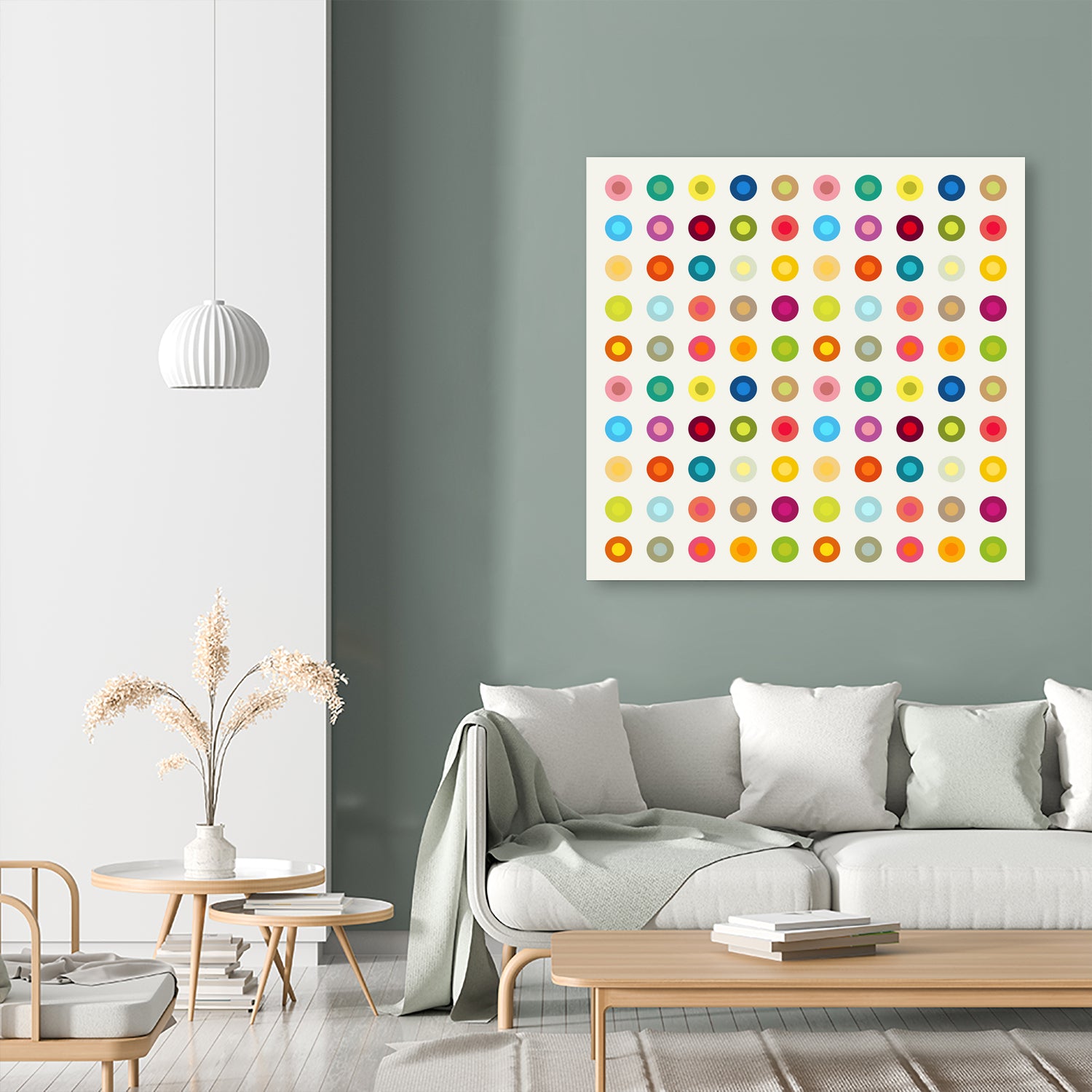 Vintage and Colourful Circles by Jean-christophe Tabary on GIANT ART - yellow digital drawing