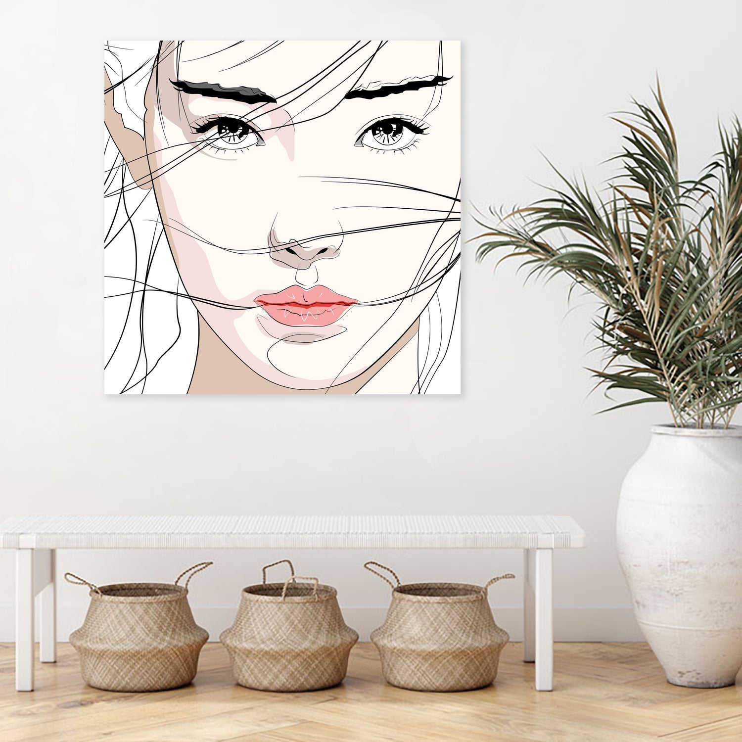 Under The Mask by Yuichi Suzuki on GIANT ART - white vector illustration