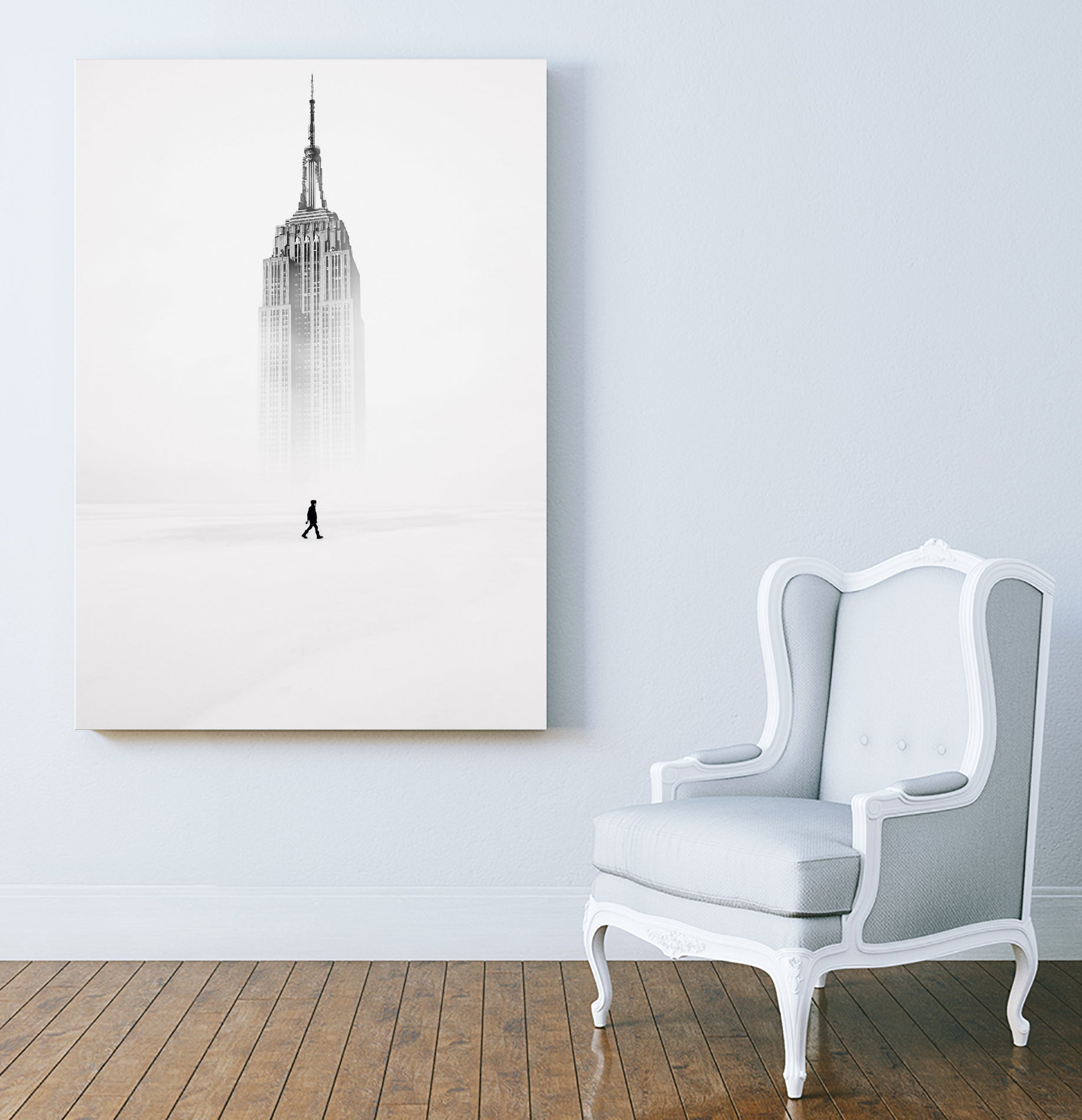 Alone with Empire State Building by GEN Z by Rigaud Mickaël on GIANT ART - white photo illustration