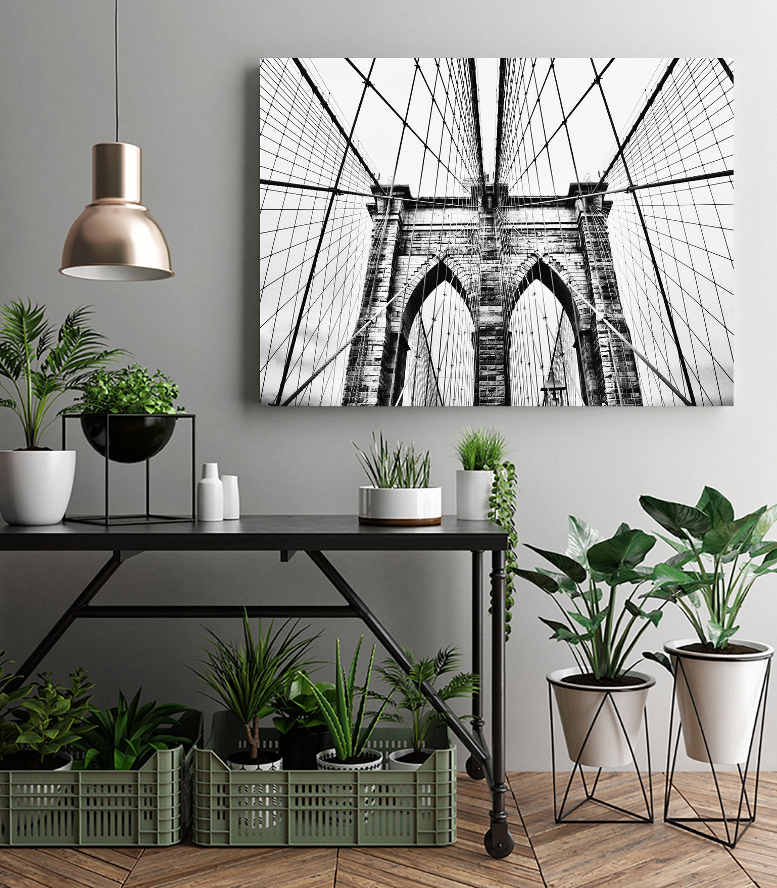 Brooklyn Bridge v by Haris Kavalla on GIANT ART - black photo manipulation