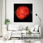 Super bloody Moon by Tenyo Marchev on GIANT ART - red 3d art