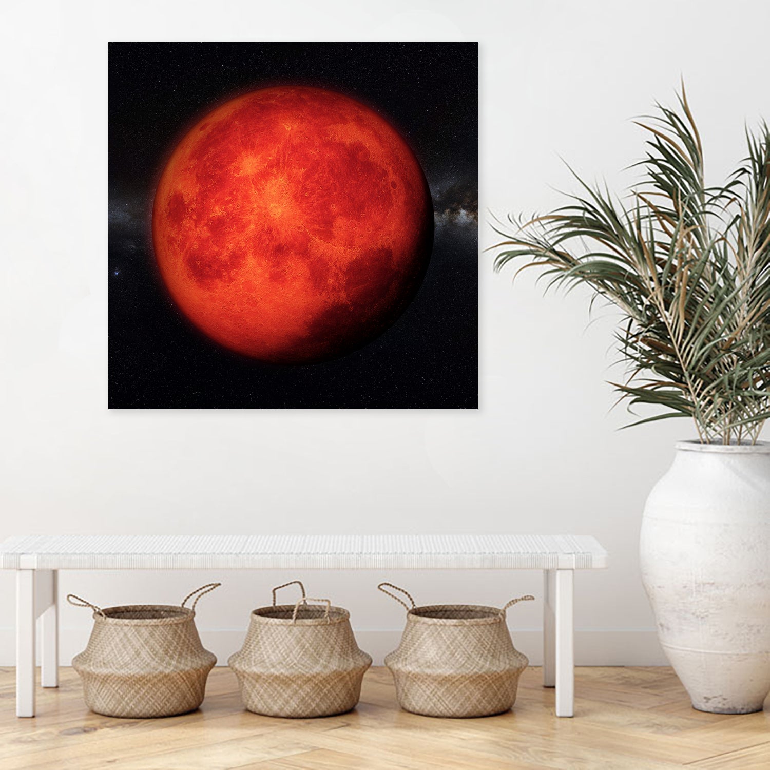 Super bloody Moon by Tenyo Marchev on GIANT ART - red 3d art