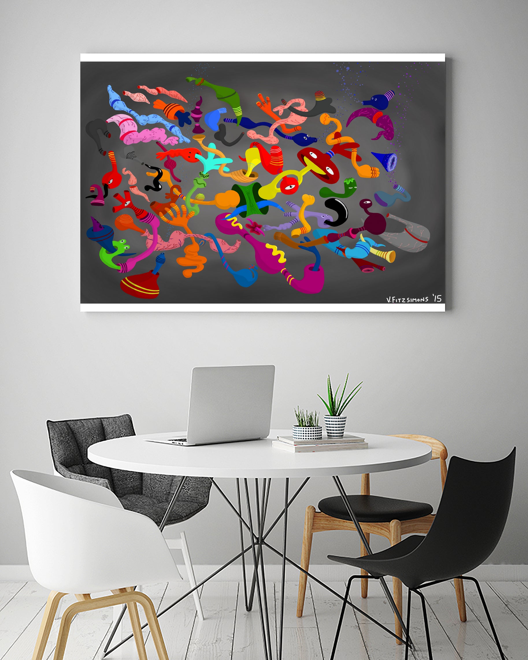 Improvised Organization by Victor Fitzsimons on GIANT ART - gray digital drawing