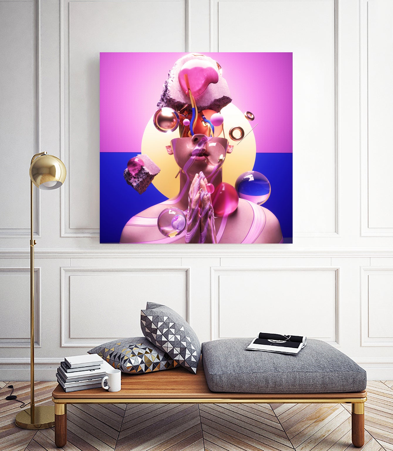 CREATIVE by Antoni Tudisco on GIANT ART - pink 3d art